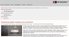 Desktop Screenshot of krekeler.de